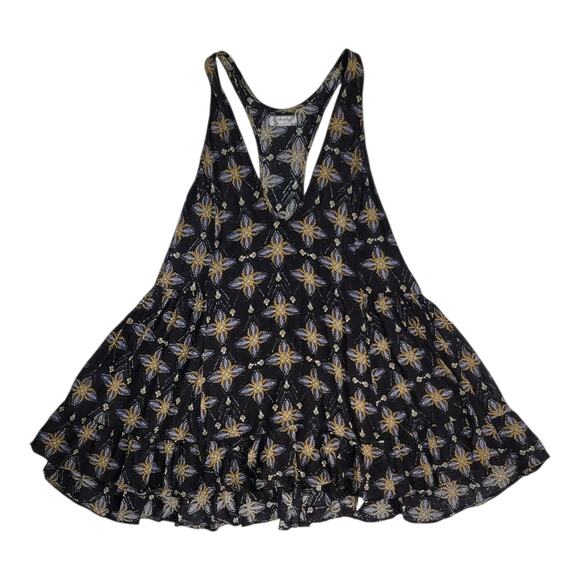 Free People Intimately Free  Boho Printed V-Neck‎ Tunic Tank Top Women's Size XS - Picture 4 of 10